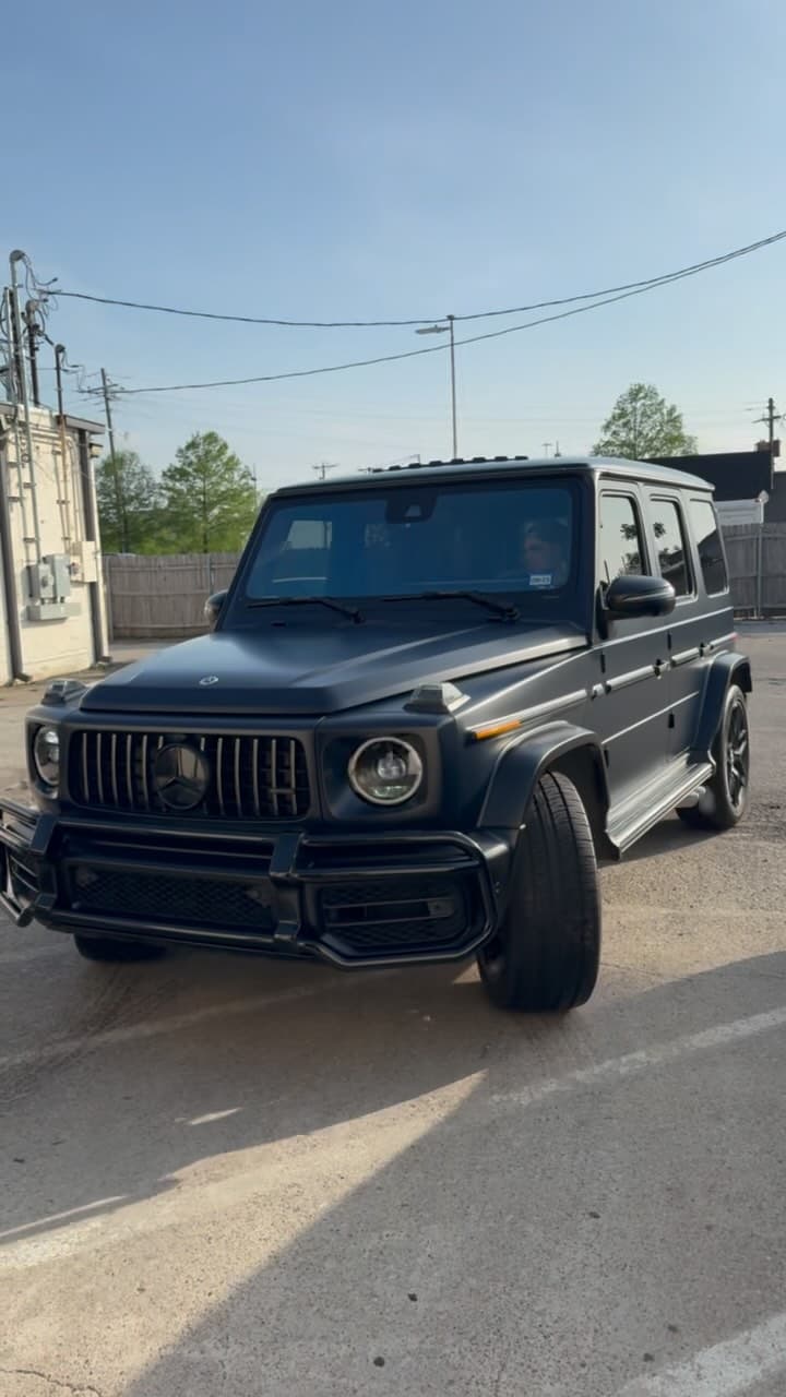 Mercedes G63 finished in full-vehicle satin paint protection film