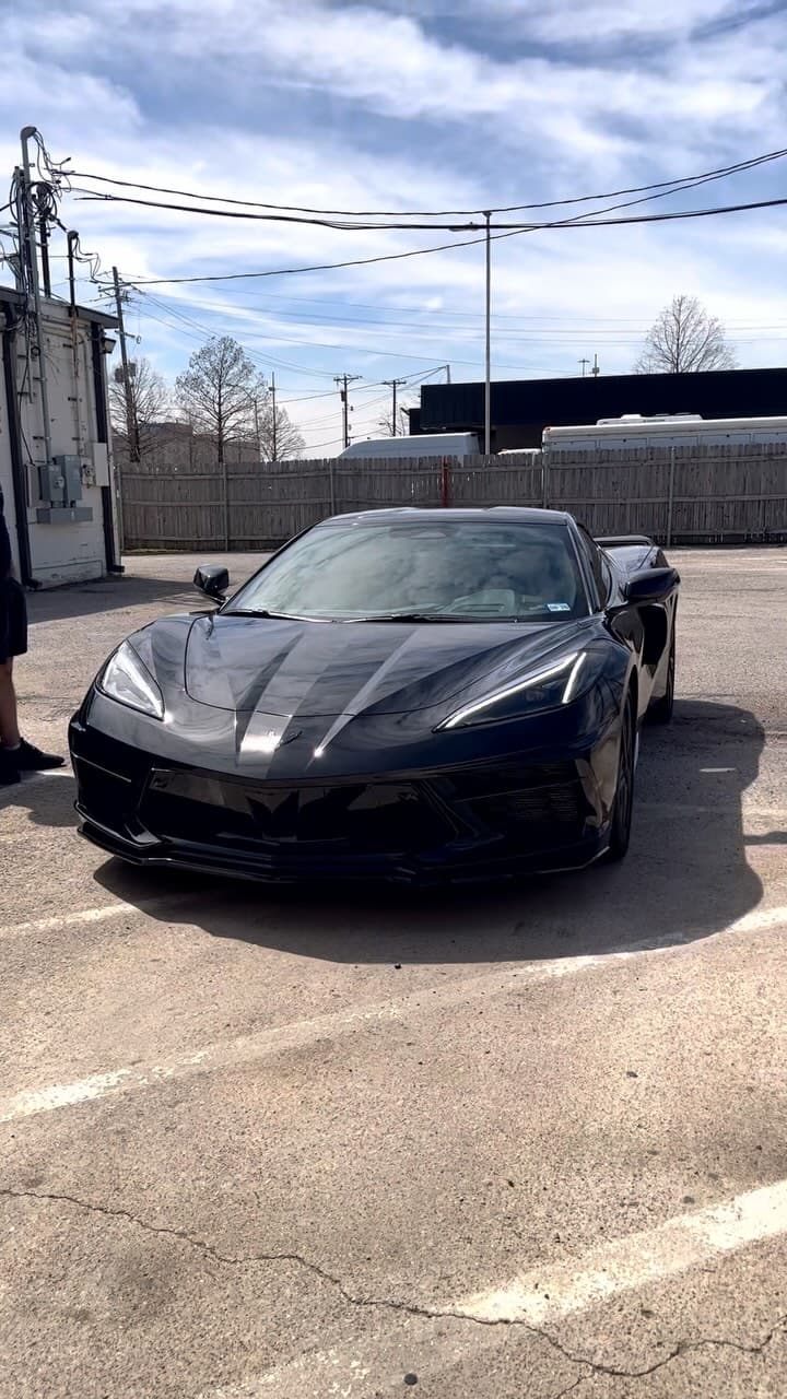 Window Tint at Dallas Tint Shop on a Corvette